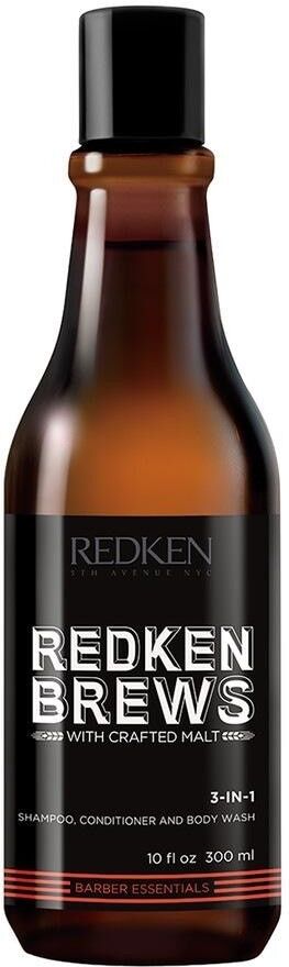 redken - styling hair care shampoo 3 in 1 per capelli e corpo 300ml male