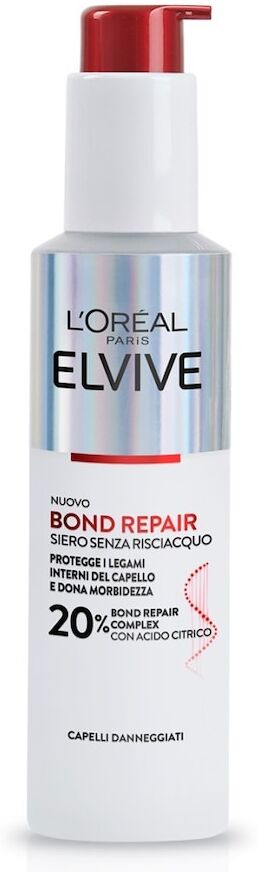 l'oréal paris - elvive bond repair siero senza risciacquo con 20% bond repair complex con acido citrico olio e siero 150 ml unisex