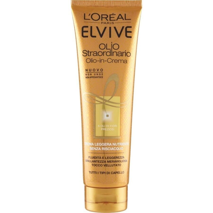 l'oréal paris - elvive olio straordinario, crema leggera nutriente per tutti i tipi di capello, 0 balsamo 150 ml unisex