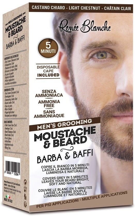 Renée Blanche - MOUSTACHE & BEARD Tinta 100 ml Nero male