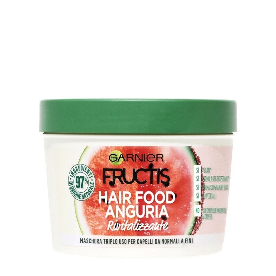 GARNIER - Fructis Hair Food Arricchito con Anguria Maschere 390 ml unisex