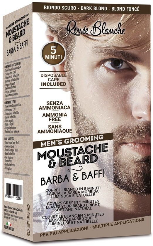 Renée Blanche - MOUSTACHE & BEARD Tinta 100 ml Marrone male