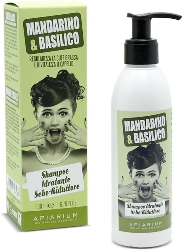 Apiarium - Shampoo Idratante Sebo-Riduttore Mandarino e Basilico 200 ml unisex