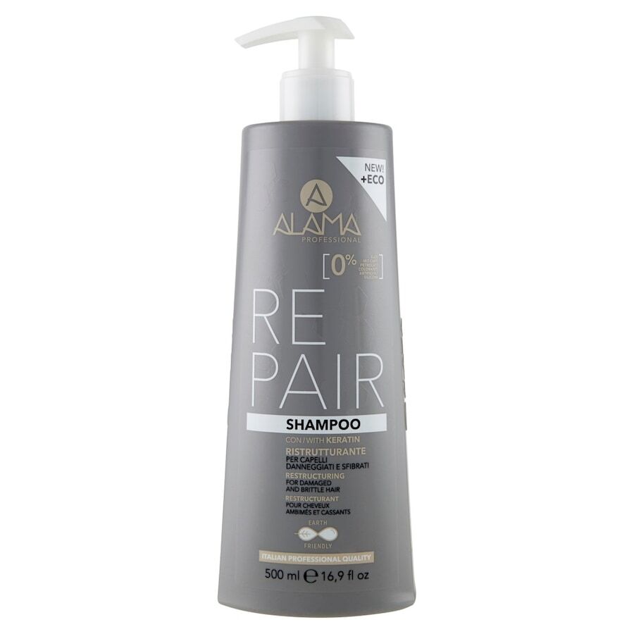 Alama Professional - Repair Shampoo Ristrutturante Per Capelli Danneggiati E Sfibrati 500 ml unisex