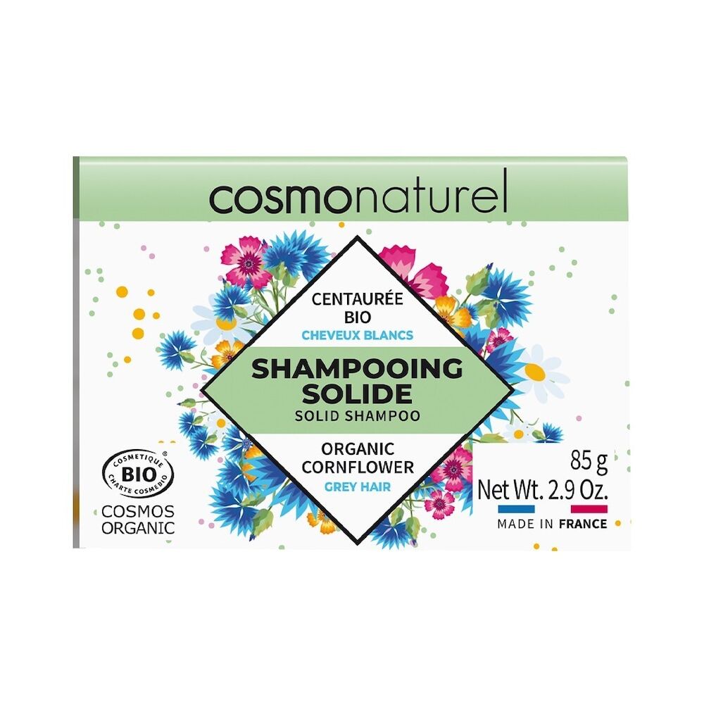 Cosmo Naturel - Solid Shampoo Grey Hair Centaurée Bio 85 g unisex