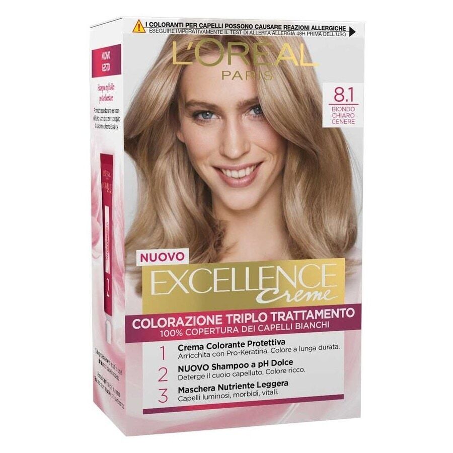 L'Oréal Paris - Excellence, Copre i capelli bianchi, colore ricco, luminoso e a lunga durata, Tinta 172 ml Marrone unisex
