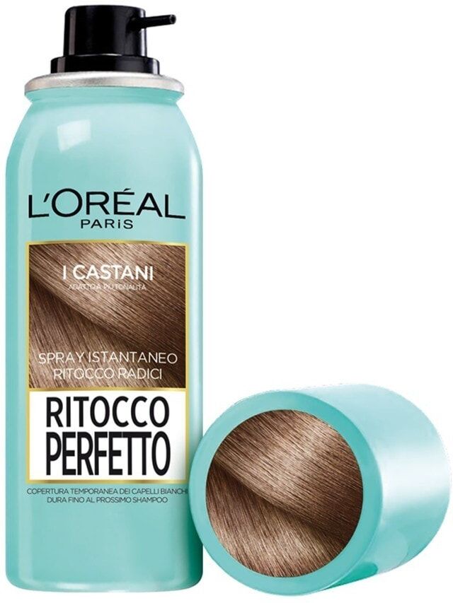 L'Oréal Paris - Botanicals Ritocco Perfetto, Colorazione Ricrescita, Copre i Capelli Bianchi e Dura 1 Shampoo, Castano Dorato, Riflessante 75 ml Marrone unisex