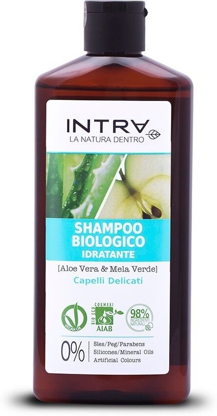 Intra - Aloe Vera & Mela Verde Shampoo Biologico Idratante 250 ml unisex