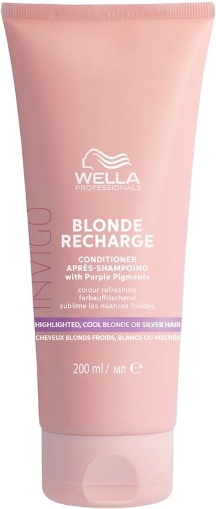 Wella - INVIGO Blonde Recharge Pigmenti viola - Evidenziati, freddi Blonde o Silver Hair Balsamo 200 ml unisex