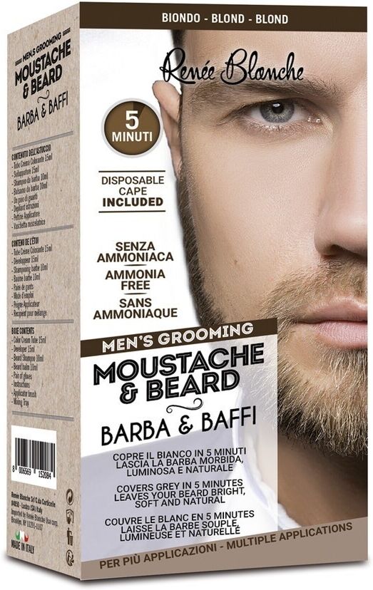 Renée Blanche - MOUSTACHE & BEARD Tinta 100 ml Marrone male