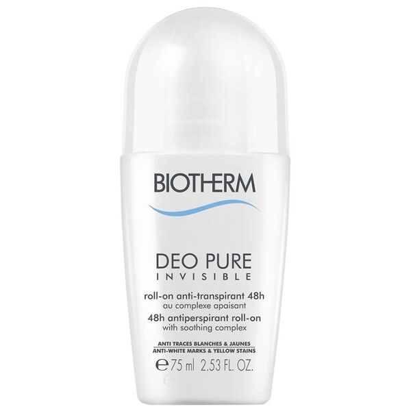 biotherm - deo pure invisible roll-on 48h deodoranti 75 ml unisex