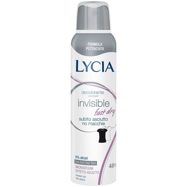 lycia - antiodorante invisipile spray deodoranti 150 ml unisex