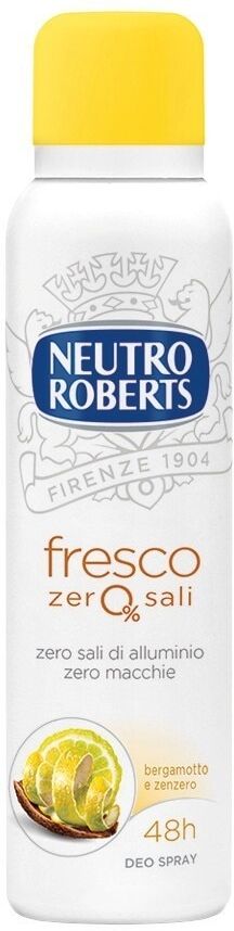 neutro roberts -  deodorante spray fresco bergamotto e zenzero deodoranti 150 ml unisex