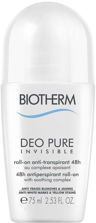 biotherm - deo pure invisible roll-on 48h deodoranti 75 ml unisex