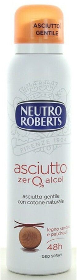 neutro roberts -  spray asciutto legno sandalo e patchouli deodoranti 150 ml unisex