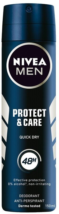 nivea -  men protect & care deodorante spray creme corpo 150 ml male