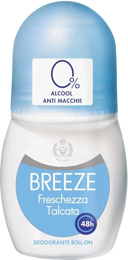 breeze -  deo roll on freschezza talcata deodoranti 50 ml unisex