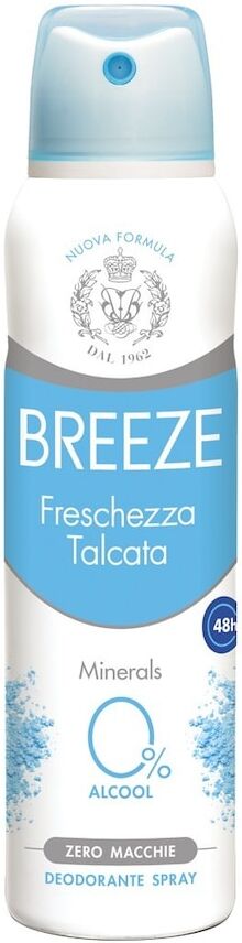 breeze -  deo spray freschezza talcata deodoranti 150 ml unisex