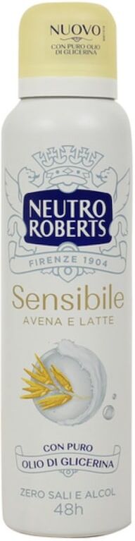 neutro roberts - deodorante sensibile avena e latte spray deodoranti 150 ml unisex