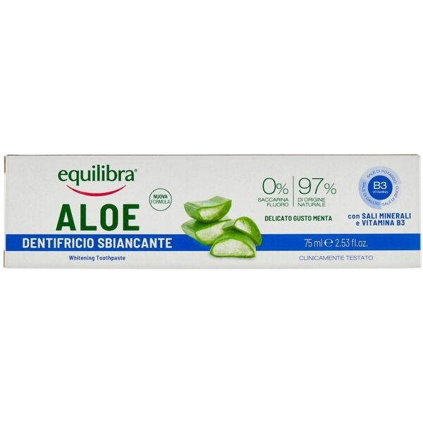 equilibra -  aloe gel dentifricio sbiancante 75 ml unisex