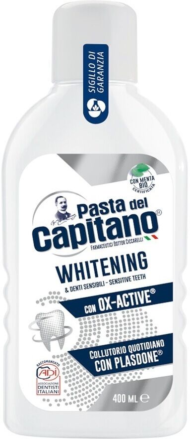 pasta del capitano - whitening e sensibili collutorio e acqua 400 ml unisex