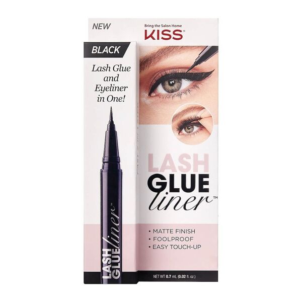 kiss - lash glue liner black ciglia finte 90 g unisex