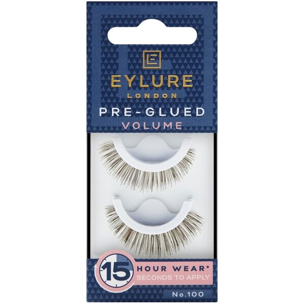 eylure - pre-glued volume nr. 100 ciglia finte 15 g female