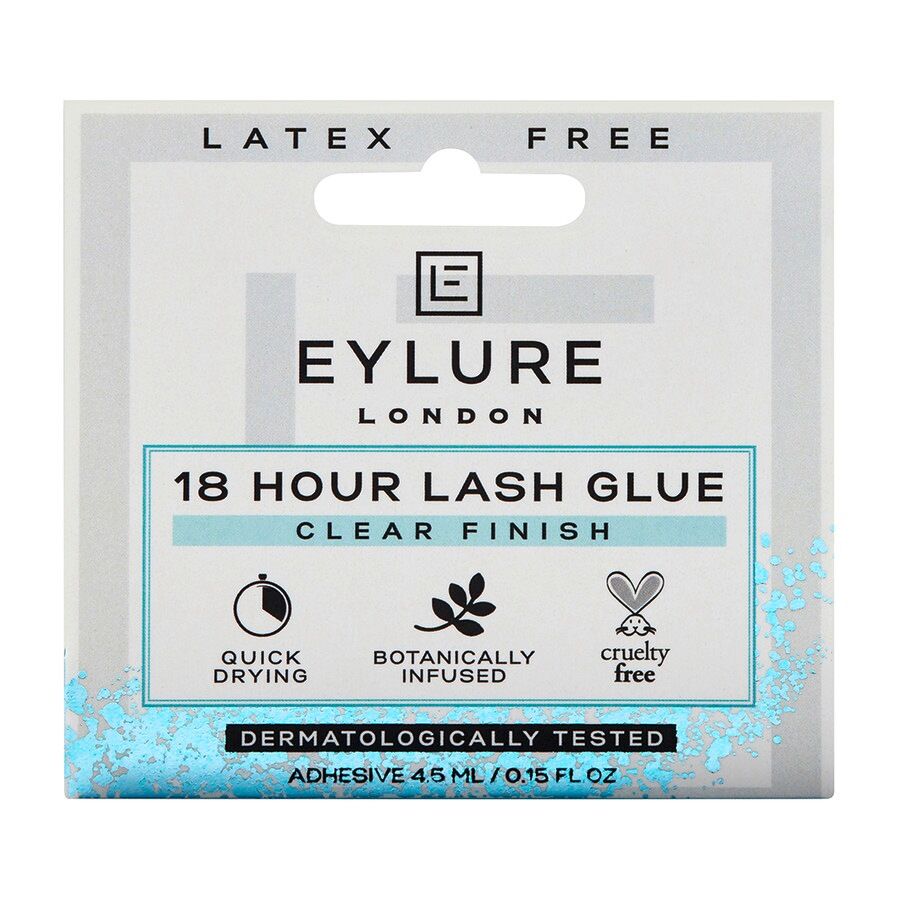 eylure - 18 hour lash glue clear finish ciglia finte 4.5 ml unisex