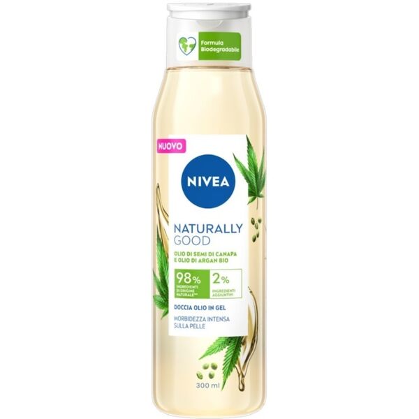 nivea - doccia olio in gel naturally good - olio di semi di canapa gel doccia 300 ml female