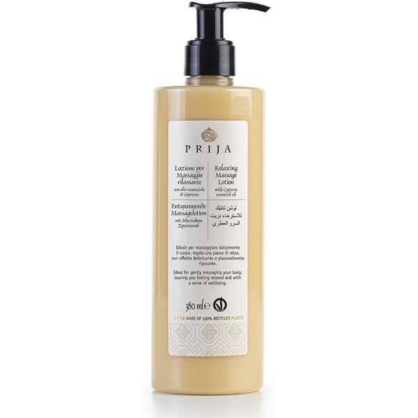 prija - lozione per massaggio body lotion 380 ml unisex