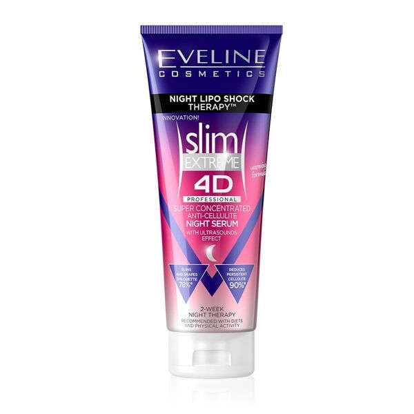 eveline comsetics - slim extreme 4d night serum body lotion 250 ml female