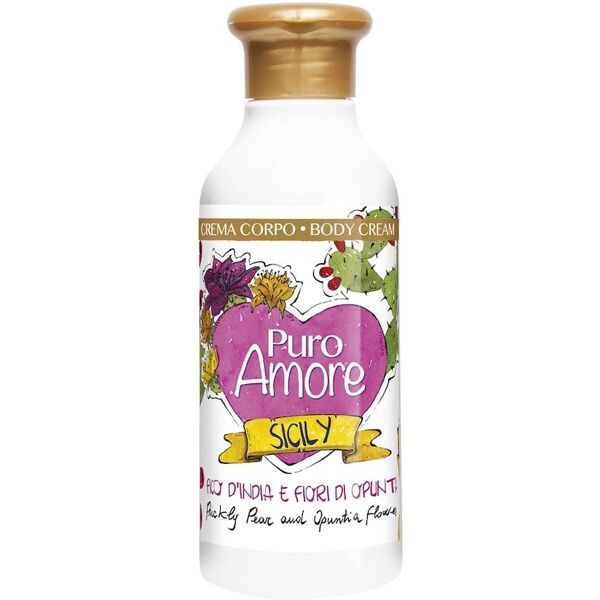 puro amore sicily - crema corpo fico d'india e fiori di opuntia creme corpo 250 ml unisex