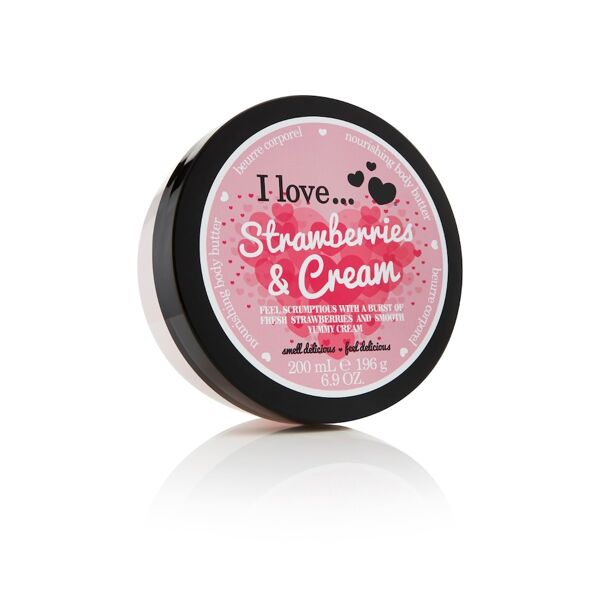 i love cosmetics - i love body butter strawberries & cream body lotion 200 ml female