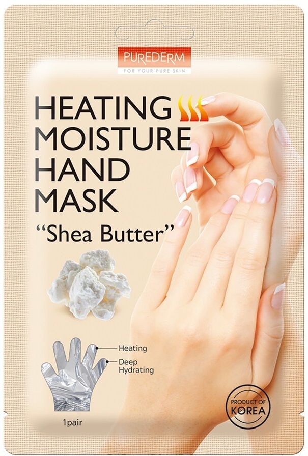 purederm - heating moisture hand mask “shea butter” maschere mani e guanti idratanti 30 g unisex