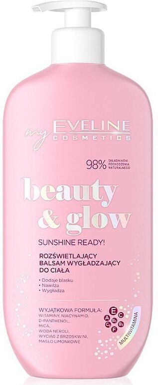 eveline comsetics - beauty&glow lozione corpo illuminante body lotion 350 ml female