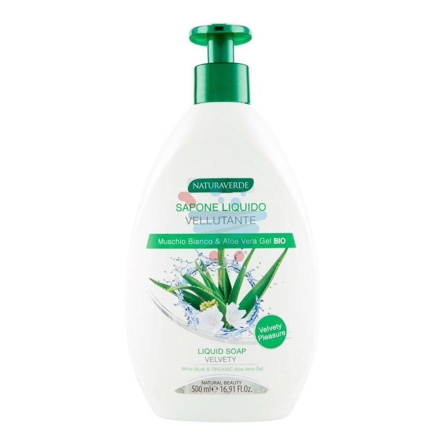 naturaverde - aloe vera sapone liquido idratante sapone mani 500 ml unisex