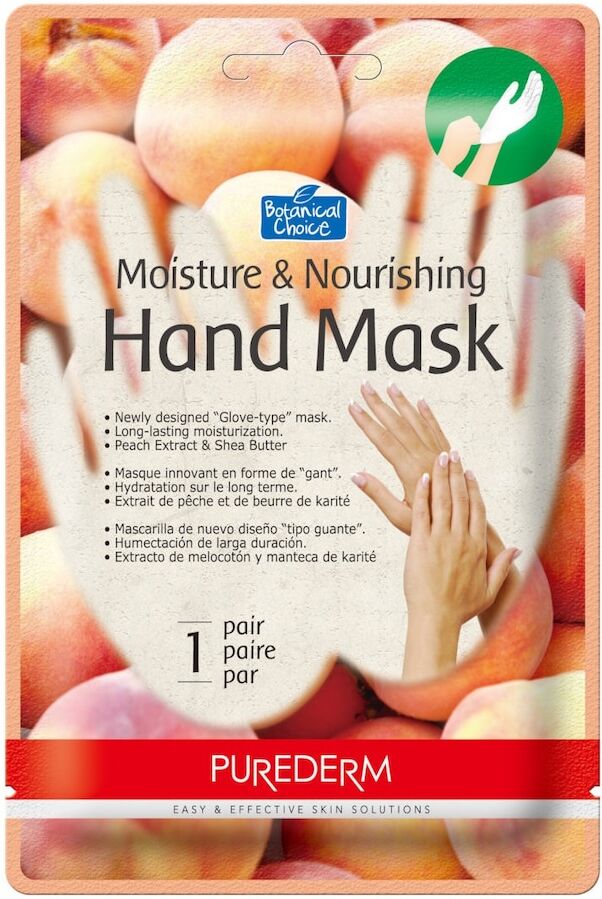 purederm - moisture & nourishing hand mask peach maschere mani e guanti idratanti 26 g unisex