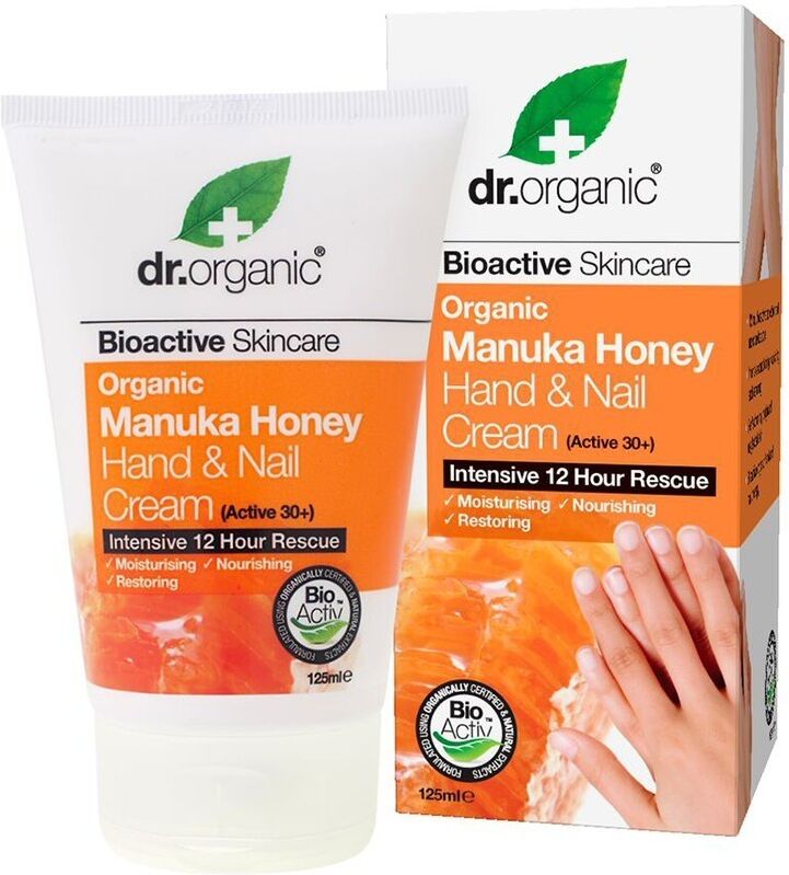 dr. organic - manuka honey hand & nail cream creme mani 125 ml female