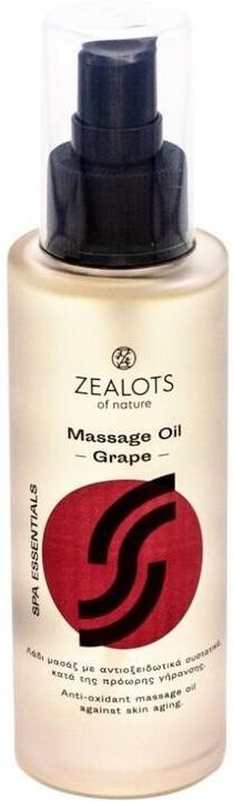 zealots of nature - zelots of nature essenziali spa - olio da massaggio anti-ossidante - uva oli corpo 100 ml unisex