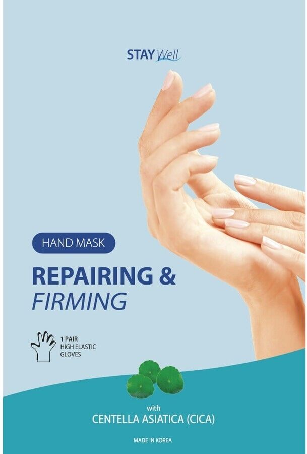 stay well - repairing & firming hand mask cica maschere mani e guanti idratanti 30 g unisex