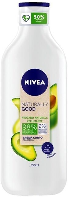 nivea -  naturally good crema corpo vellutante- avocado naturale body lotion 350 ml unisex