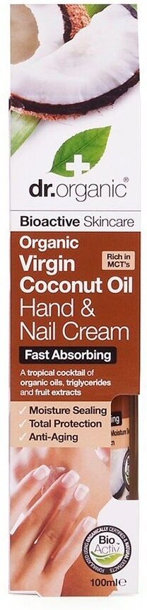 dr. organic - virgin coconut oil hand & nail cream creme mani 100 ml female