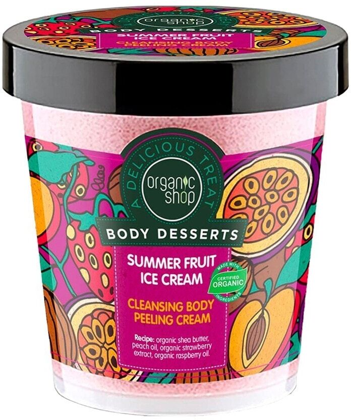 organic shop - summer fruit scrub corpo 450 ml female