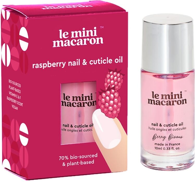 le mini macaron - berry bisous - olio per unghie e cuticole al lampone trattamenti e oli per unghie 10 ml unisex