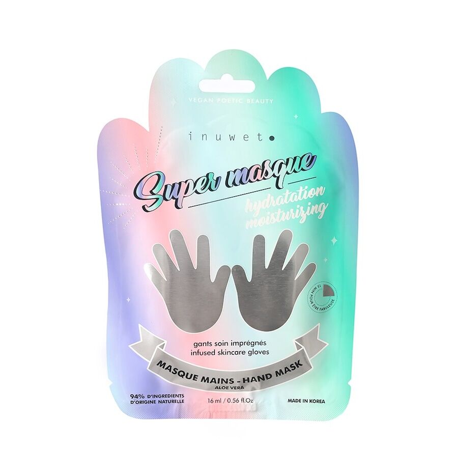 inuwet - maschera per le mani / guanti idratanti maschere mani e guanti idratanti 16 ml unisex