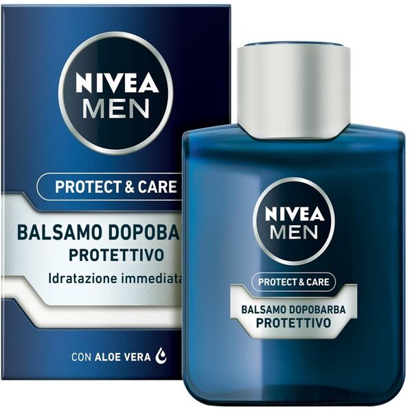 nivea -  men  protect & care balsamo dopobarba protettivo cerette e creme depilatorie 100 ml male