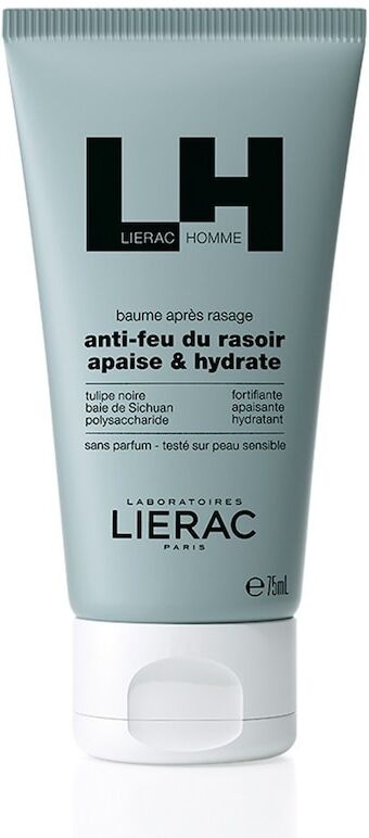 lierac - balsamo dopobarba anti-irritazione idratante lenitivo cerette e creme depilatorie 75 ml male