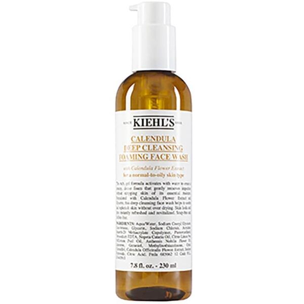 kiehl's - calendula deep cleansing foaming wash gel detergente 230 ml unisex