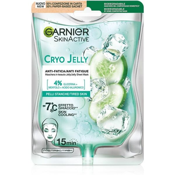 garnier - skinactive hyaluronic cryojelly maschera in tessuto jelly anti-fatica maschere in tessuto 22 g female