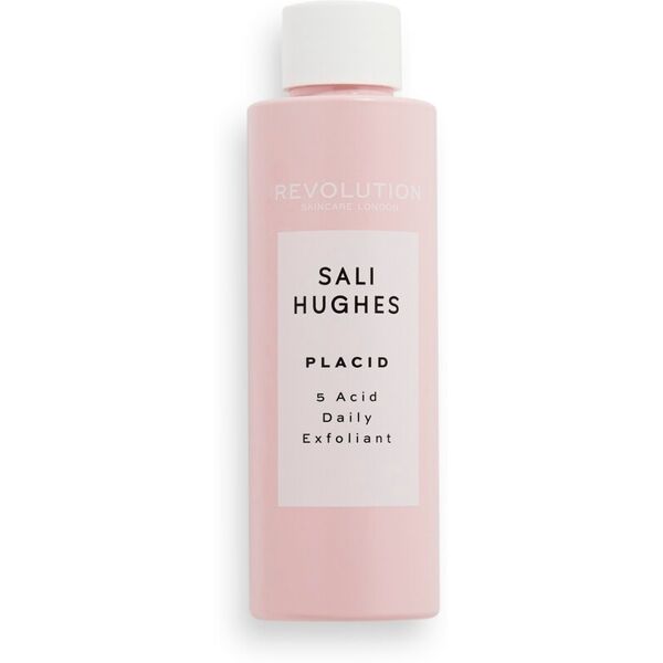 revolution skincare - revolution x sali hughes placid 5-acid daily exfoliant tonico viso 150 ml unisex